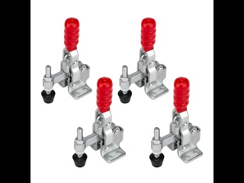 POWERTEC 20328 Quick Release Toggle Clamp | Vertical Handle Toggle Clamps for Woodworking