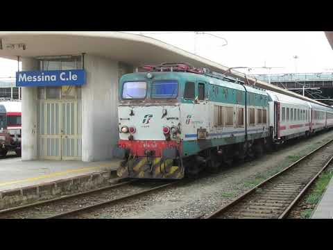 Italy/Sicily: A FS Trenitalia Class E656 rests at Messina Centrale having arrived from Palermo