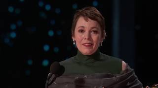 Olivia Colman wins Best Actress video