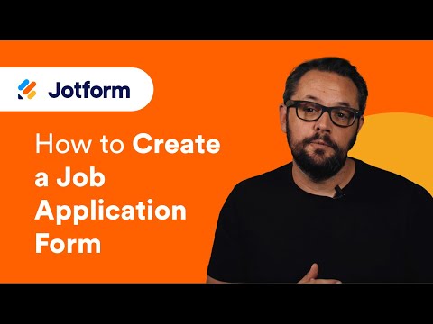 Part of a video titled How to Create a Job Application Form - YouTube