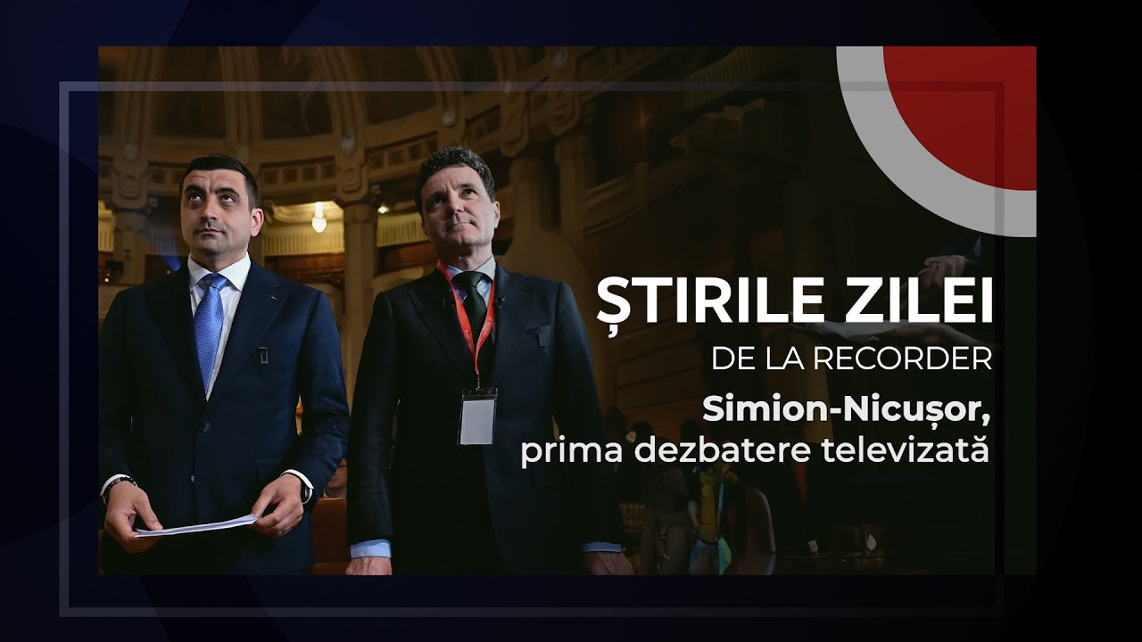 8 MAI 2025. Simion-Nicușor, prima dezbatere televizată