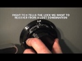 S G 2740B Lock RECOVERY OF LOST COMBINATION