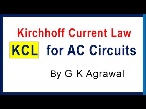 Kirchhoff's current law KCL & KVL for AC circuits Video