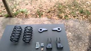 Part 1 of 3 Yukon lowering kit install 3.4.drop