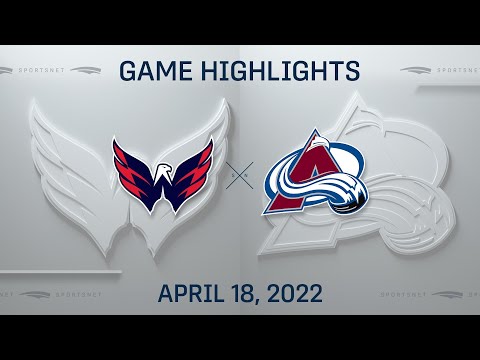 NHL Highlights | Capitals vs. Avalanche - Apr 18, 2022