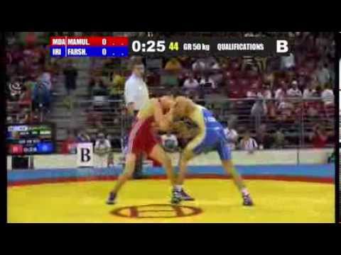 F.Isvand (IRI) vs V.Mamulat (MDA) 50kg qualifications - GR 2013 Junior World Championships