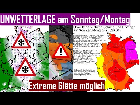 ⚠️All information on (extreme) severe weather conditions on Sunday/Monday (January 25th/26th) - s...