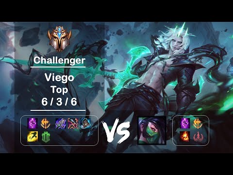[4K] KR Challenger Top Viego vs Akali Ep.1441