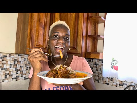 The Tastiest  Green Gungo Rice & Peas with Stew Pork. Ever! | Val's Kitchen.