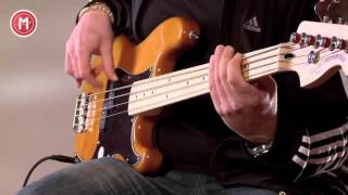 Video thumbnail for Squier Vintage Modified Precision Bass im Test by musikmachen.de