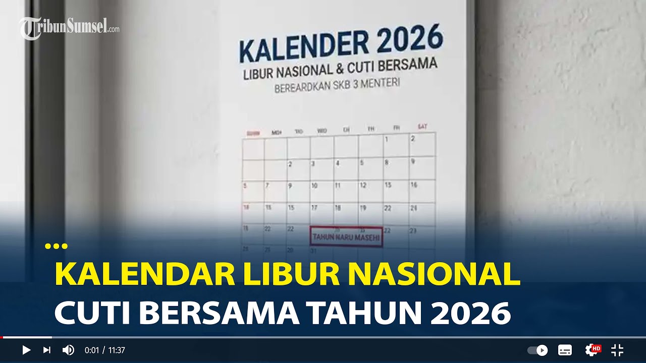 Kalendar Tanggal Merah Libur Nasional dan Cuti Bersama Tahun 2026