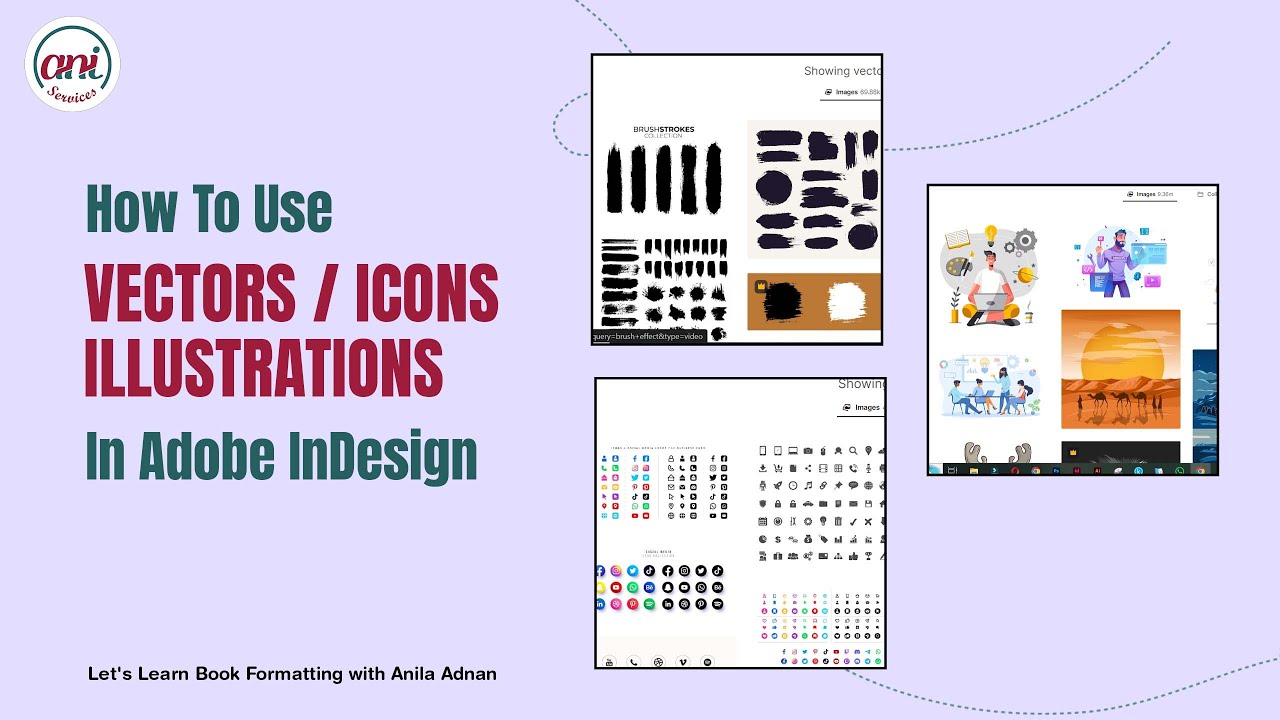 How to use Vectors, Icons and Illustrations in Adobe InDesign | Book Formatting using Adobe InDesign