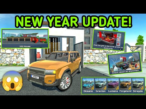 Toyota Land Cruiser Prado in Car Simulator 2 - New Update! Snowmen | Hill House | Car Hangings