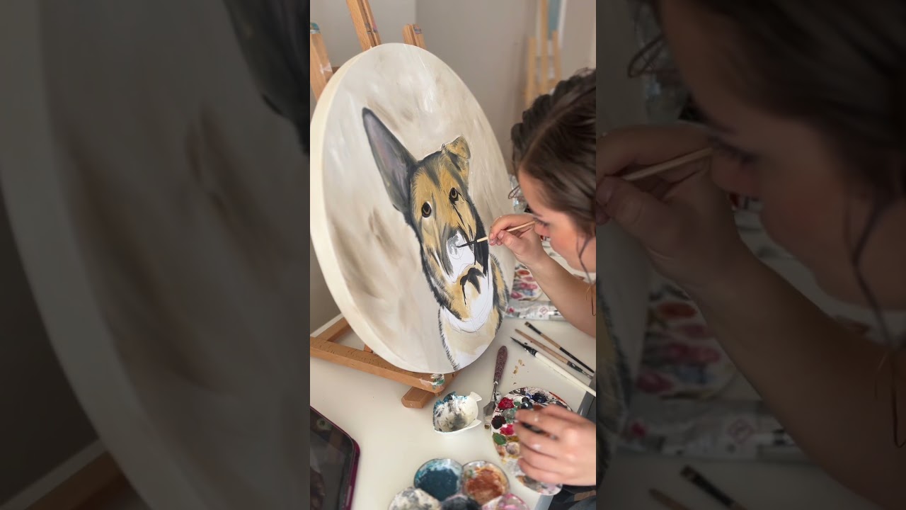 Yuvarlak kanvasa tablo mu!? 😍💓 siparişler açık