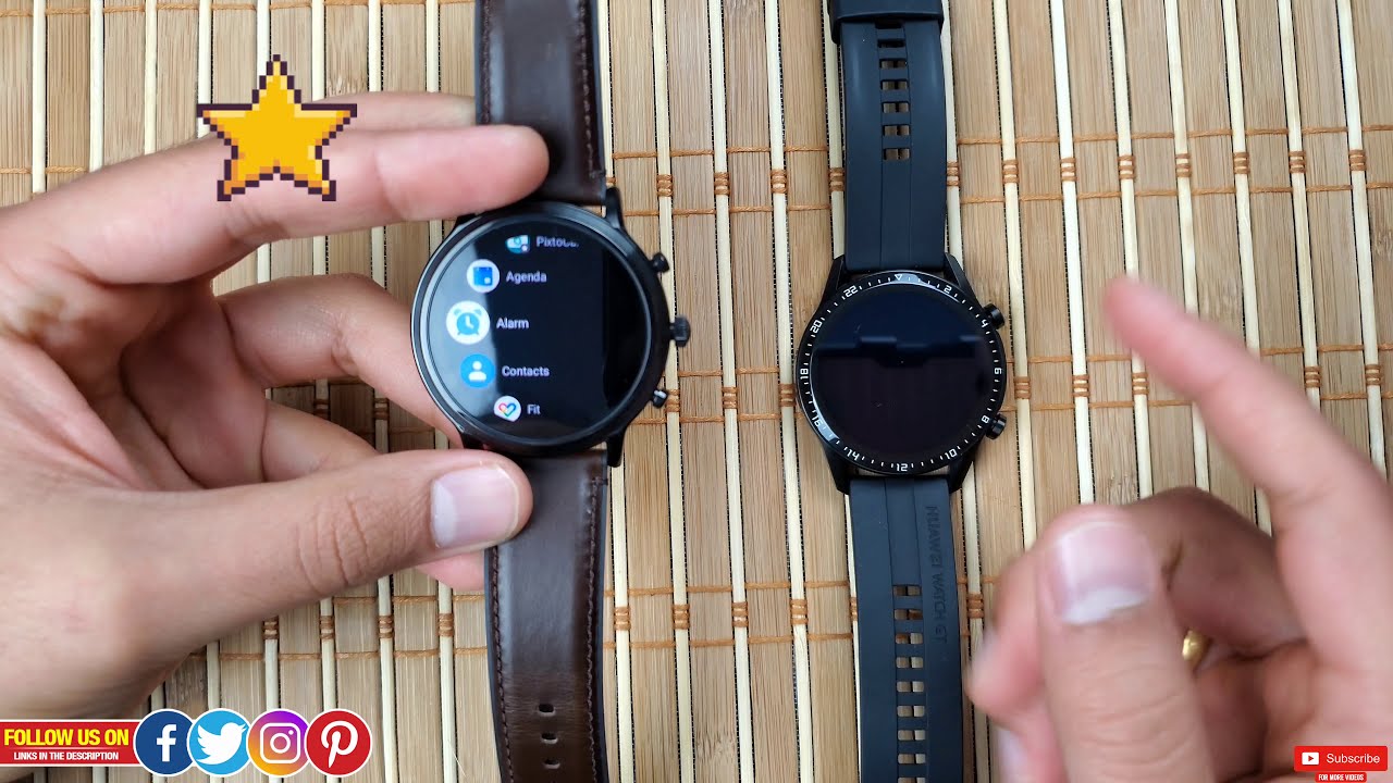 Fossil Gen 5 vs Huawei Watch GT 2 by 