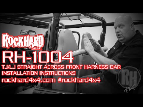 RH-1004 - Jeep TJ/LJ Front Seat Harness Bar - Install Instructions Video by Rock Hard 4x4