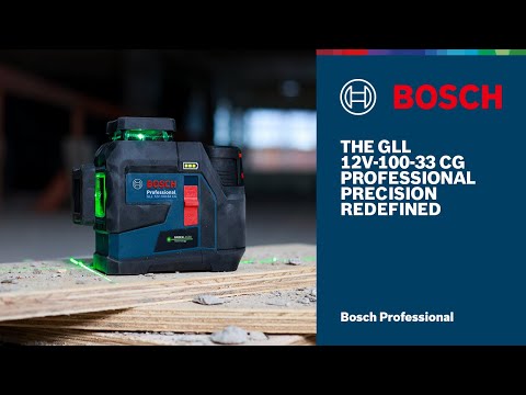Precision redefined with the GLL 12V-100-33 CG Professional line laser