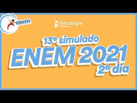 Gabarito 13° Simulado ENEM 2021 – 2° Dia - Correção de prova AO VIVO
