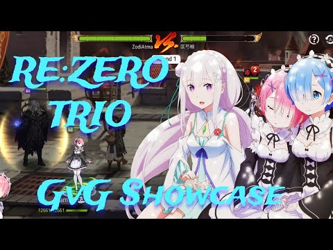 [E7] Rem, Ram and Emilia GvG Showcase!! 6 Different Team Compositions! *Stats in Video!