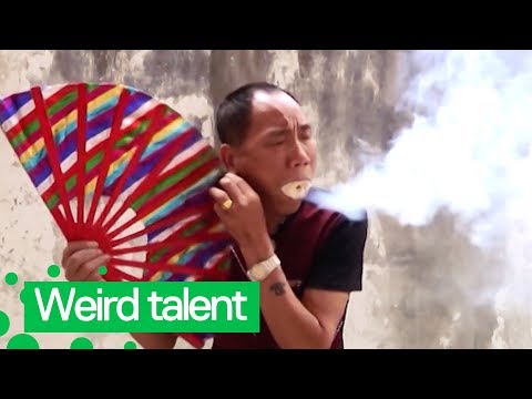 Man Performs Bizarre Human Dragon Impression