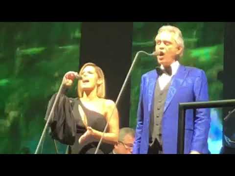 Pia Toscano sings "Canto Della Terra" with Andrea Bocelli - Salt Lake City 11/29/18