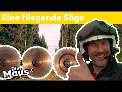 Wie schneidet man Bäume aus der Luft? | Die Maus | WDR