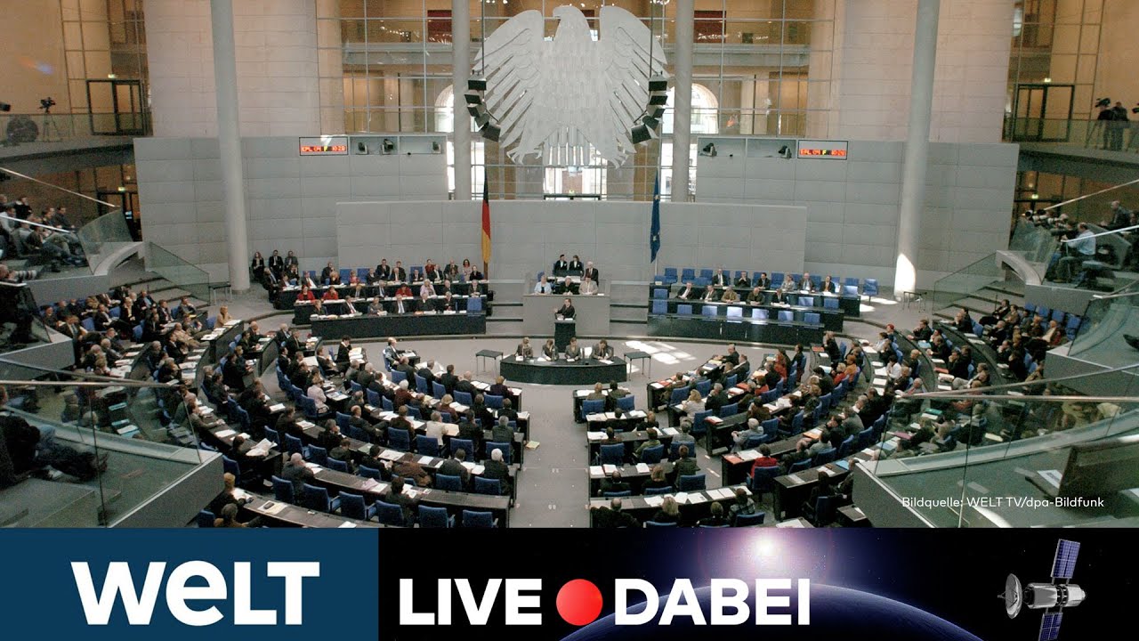 DEUTSCHER BUNDESTAG: Rente und Sozialwohnungen ‒ Abgeordnete grillen Ministerinnen | WELT Live dabei