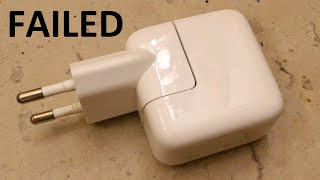 Apple 10W USB charger failure analysis and repair