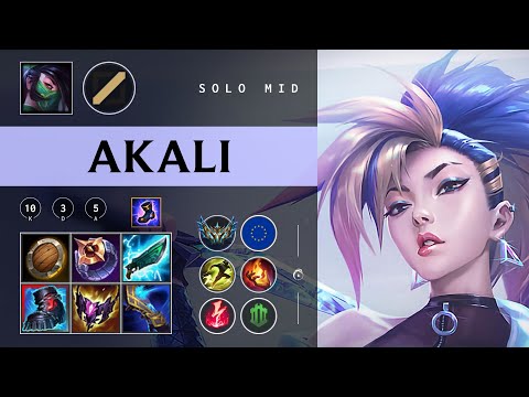 Akali Mid vs Syndra - EUW Challenger Patch 26.02