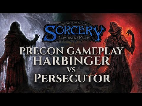 Gothic Harbinger vs Persecutor Preconstructed Deck Gameplay - Sorcery Contested Realm