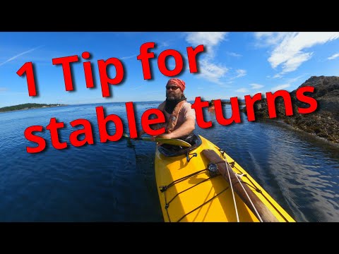 how to turn your sea kayak | make a tighter turn with ease