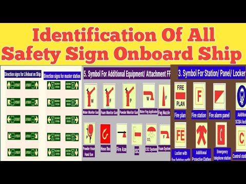 Safety Sign Onboard Ship | Safety First | Safety Of Life At Sea | Safety Symbols