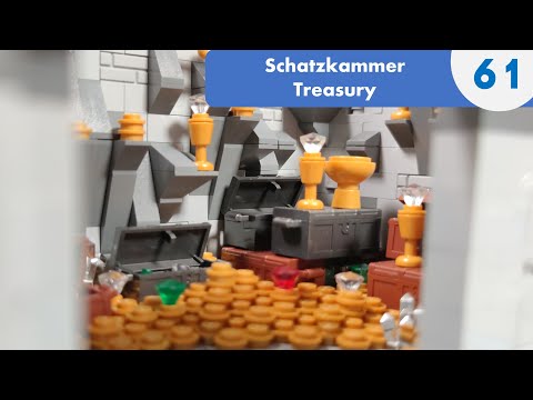 #61 Treasury and stair tower - BUILDING A CASTLE WITH LEGO AND OTHER BRICKS