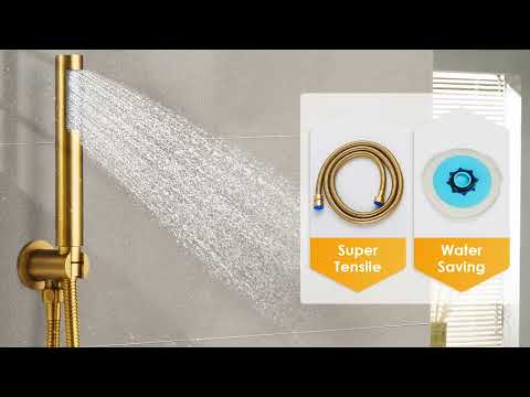 EVERSTEIN 6612 Brushed Gold Shower System