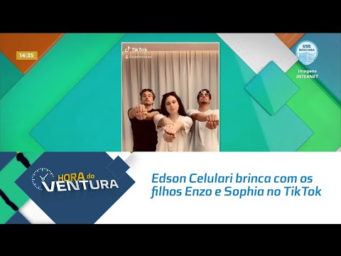 Edson Celulari brinca com os filhos Enzo e Sophia no TikTok - Bloco 02