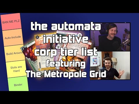 The Automata Initiative Definitive Corp Tier List - Featuring The Métropole Grid - Netrunner