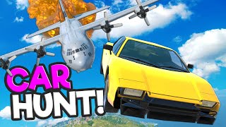 CAR HUNT POLICE CHASE with the CARGO PLANE is Scary in BeamNG Drive Mods!
