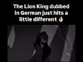 The Lion King In German Makes Me Like Scar Lionkingmemes Disneyedits Moviememesdaily German