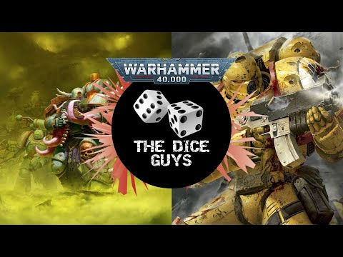 DEATH GAURD vs IMPERIAL FISTS Warhammer 40k Battle report 9th edition strike force 2000 points