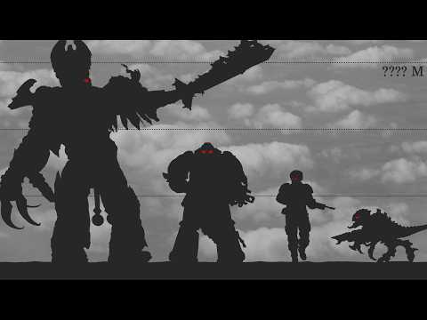 The TRUE Size of the EMPEROR | Size Comparison (Warhammer 40K)