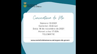 Ple ordinari novembre - Ajuntament de Castellví de la Marca