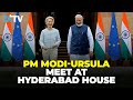 PM Modi Meets Ursula Von Der Leyen At Hyderabad House For High Stakes India EU Talks