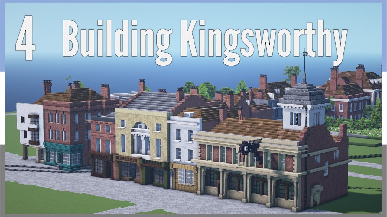 Starting the high street - Building Kingsworthy Ep.4 -  Minecraft Victorian (1910s) town