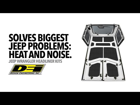 Jeep Wrangler Sound Deadening & Insulating Headliner Kit from Design Engineering, Inc.