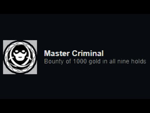 Achievement Save File | Skyrim | Master Criminal