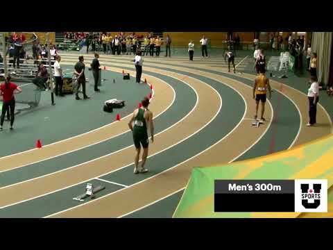 USports Track Championships 2017 - 300m Men's Heat (34.37s - Mike van der Poel)