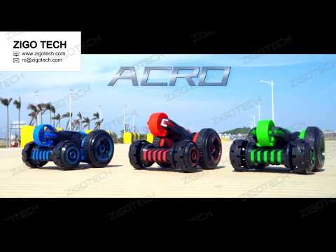 ZIGOTECH Acro Cool Light 360-degree Rotation One Key Transform Stunt RC Car