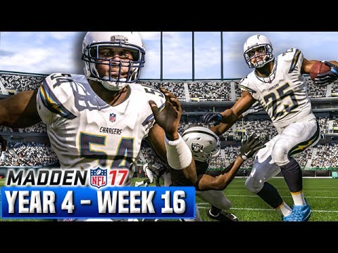 Madden 17 Chargers Franchise Year 4 - Week 16 @ Raiders | Ep.87