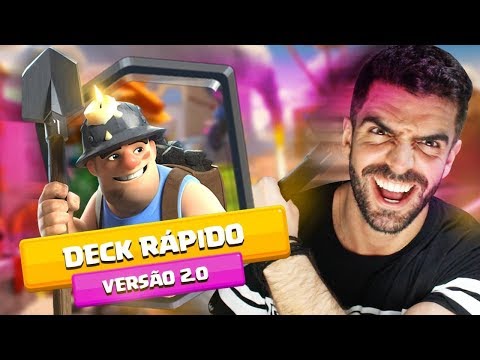 2.0 NOVO DECK RAPIDO DE MINEIRO NO CLASH ROYALE!