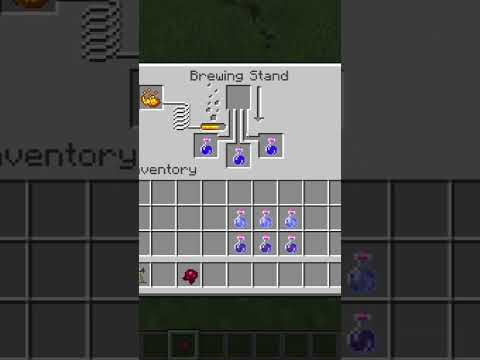 Minecraft brewing potion of night vision #Shorts #minecraft #howto